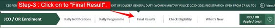 Step-3 how to download Indian army result
